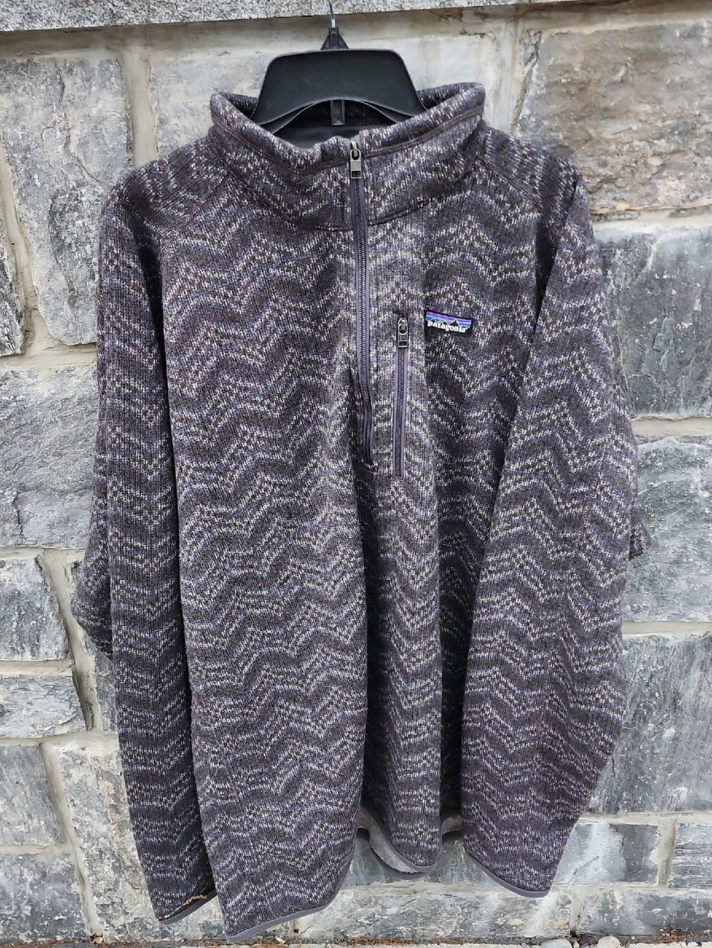Patagonia Men’s Better Sweater Heathered Gray 1/4-Zip Size 3XL